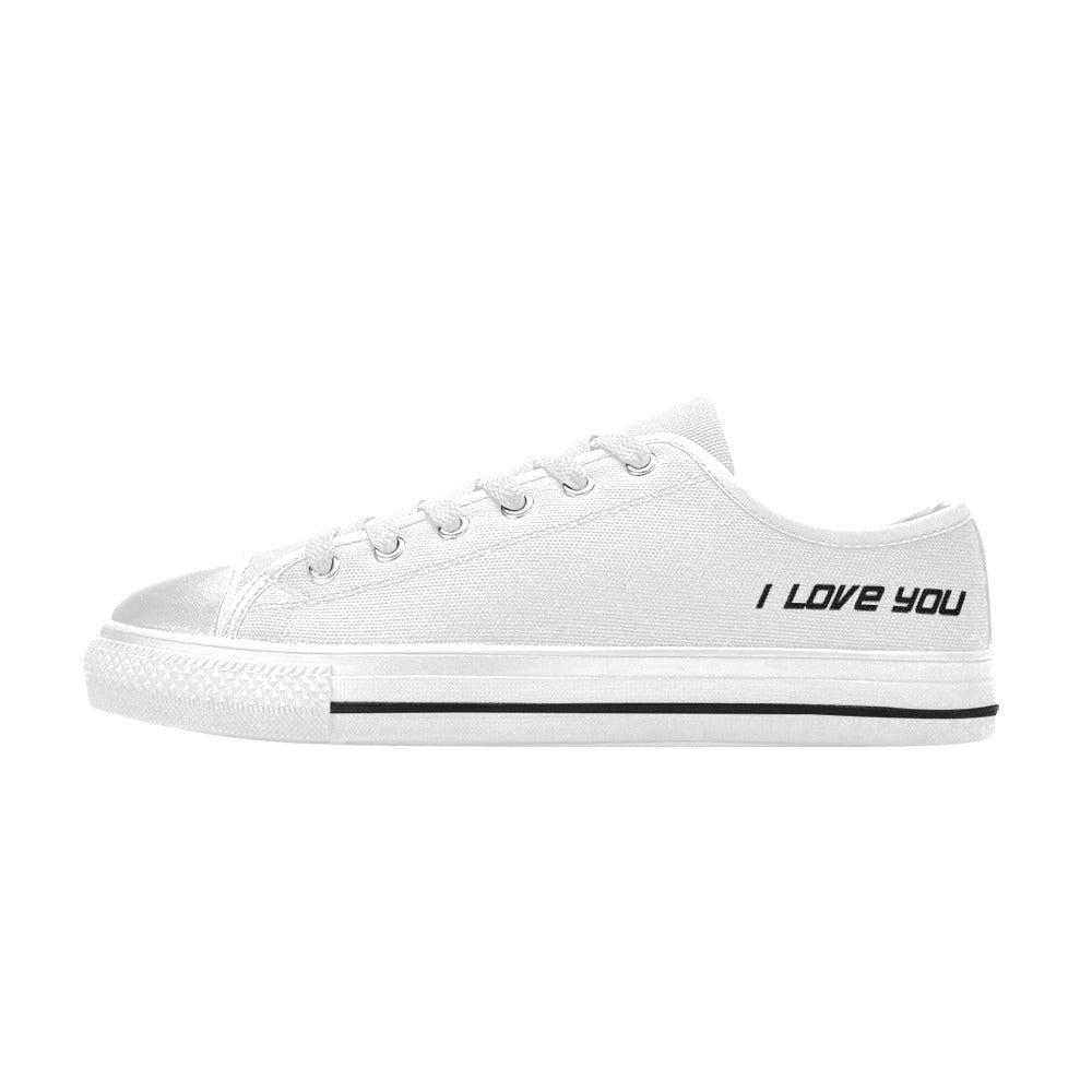 I love you Aquila Canvas Women's Shoes (Model 018)