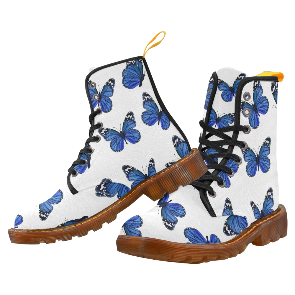 blue butterflies fly higher