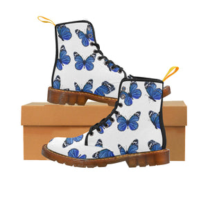 blue butterflies fly higher