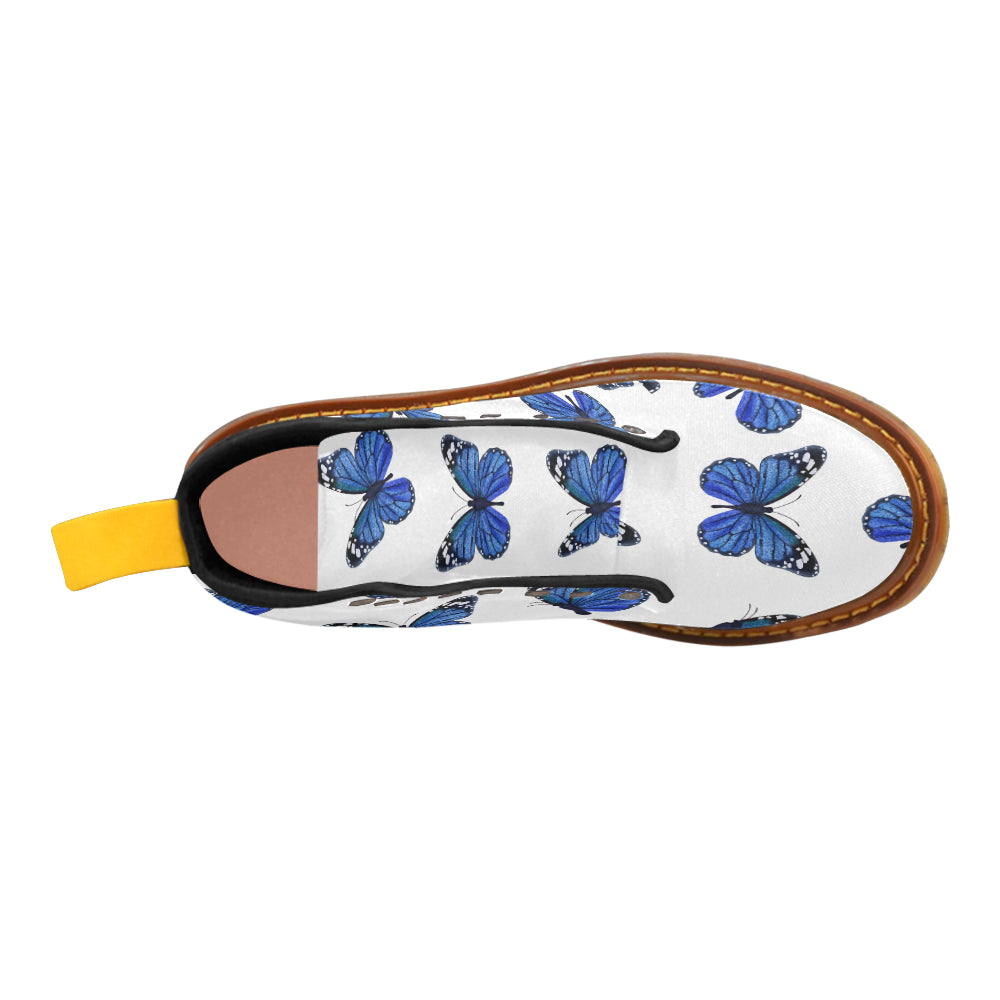 blue butterflies fly higher