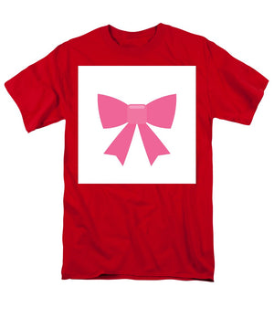 Pink bow simple flat icon - Men's T-Shirt  (Regular Fit)
