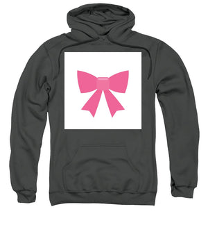 Pink bow simple flat icon - Sweatshirt