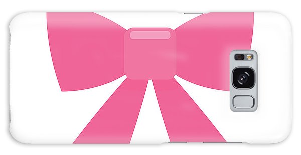 Pink bow simple flat icon - Phone Case