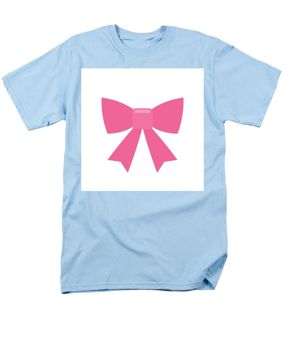Pink bow simple flat icon - Men's T-Shirt  (Regular Fit)