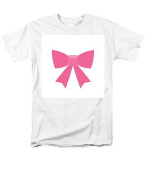 Pink bow simple flat icon - Men's T-Shirt  (Regular Fit)