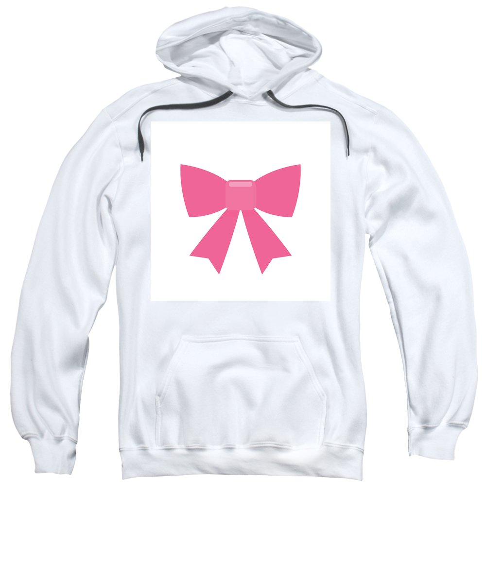 Pink bow simple flat icon - Sweatshirt