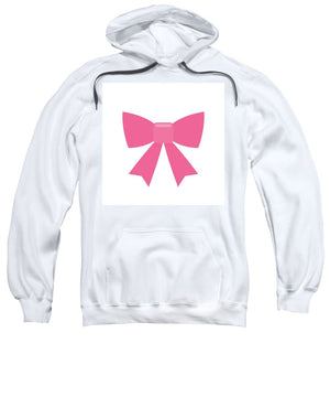 Pink bow simple flat icon - Sweatshirt