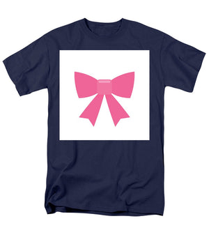 Pink bow simple flat icon - Men's T-Shirt  (Regular Fit)