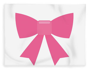 Pink bow simple flat icon - Blanket