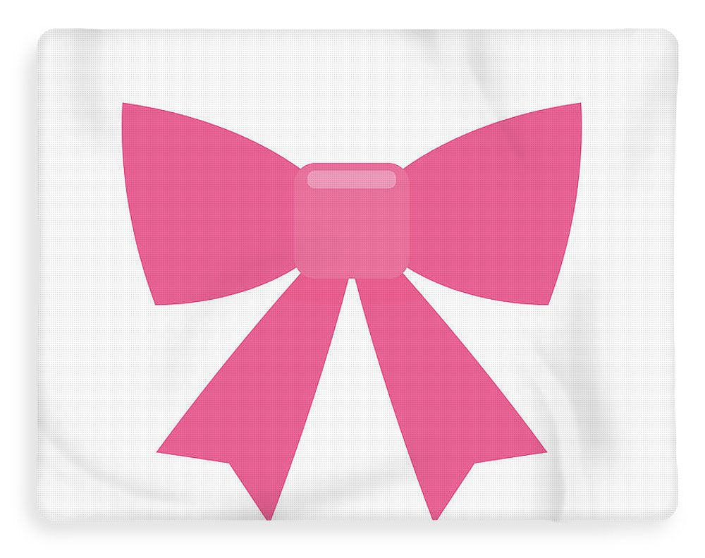 Pink bow simple flat icon - Blanket