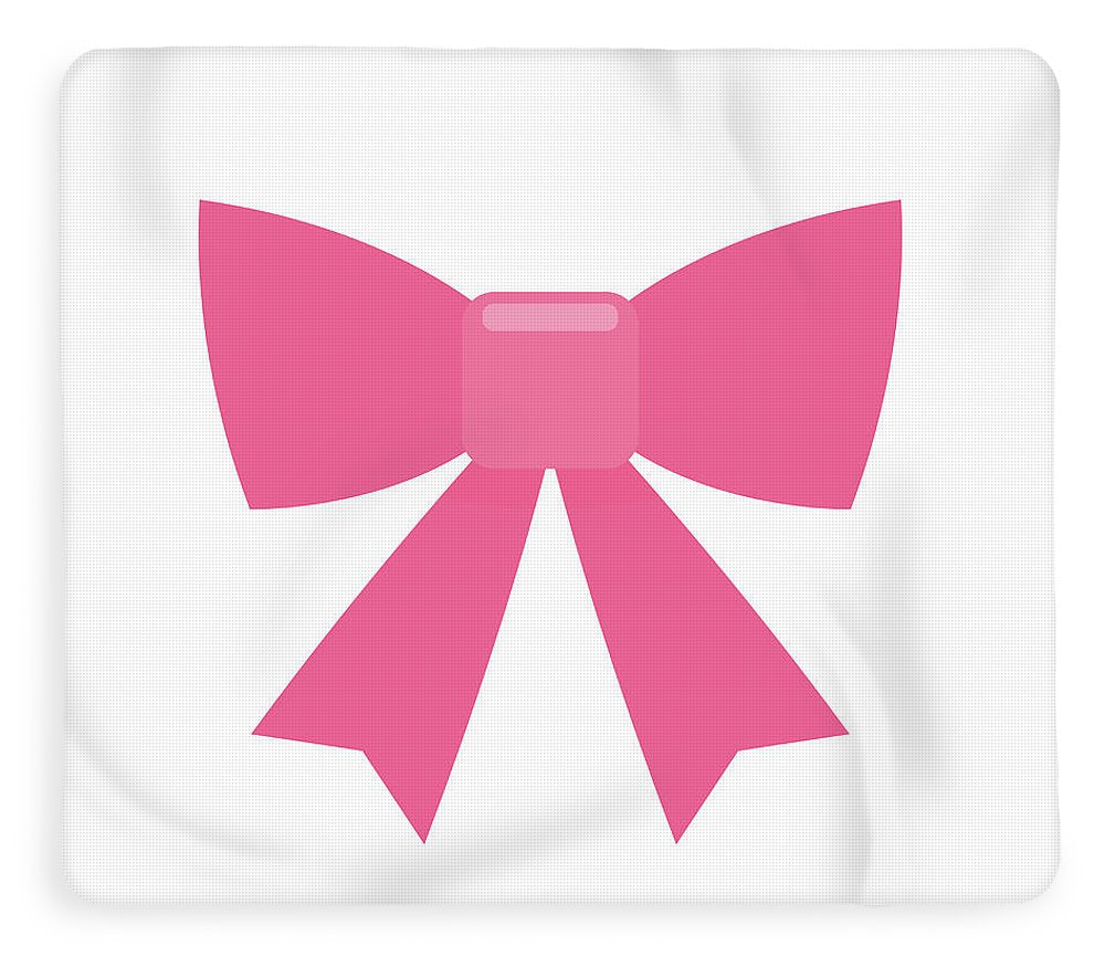 Pink bow simple flat icon - Blanket