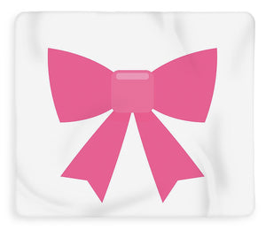 Pink bow simple flat icon - Blanket