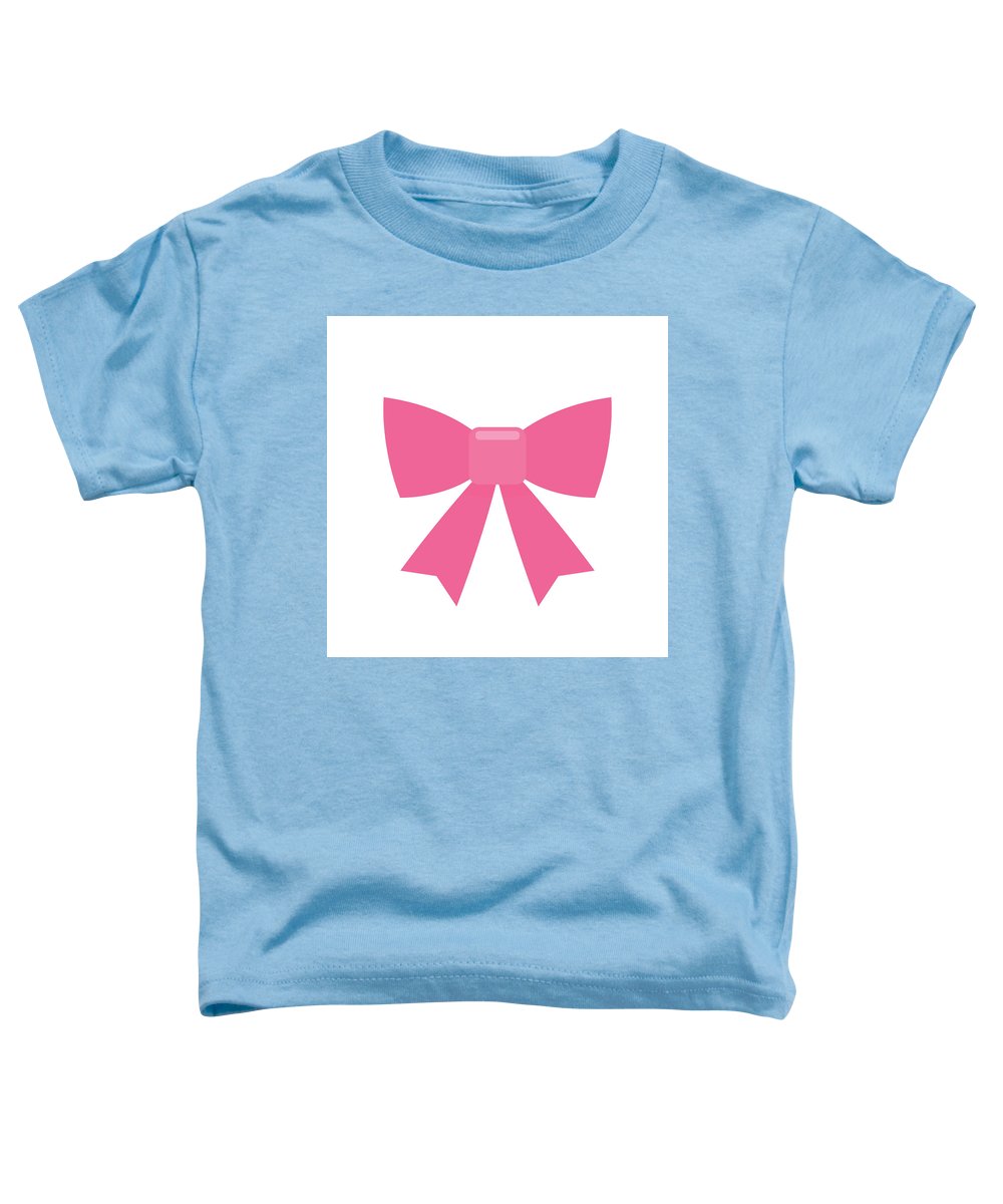 Pink bow simple flat icon - Toddler T-Shirt