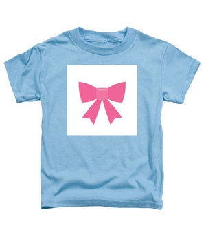 Pink bow simple flat icon - Toddler T-Shirt