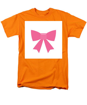 Pink bow simple flat icon - Men's T-Shirt  (Regular Fit)
