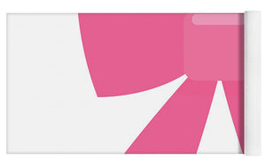 Pink bow simple flat icon - Yoga Mat