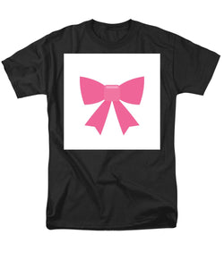 Pink bow simple flat icon - Men's T-Shirt  (Regular Fit)