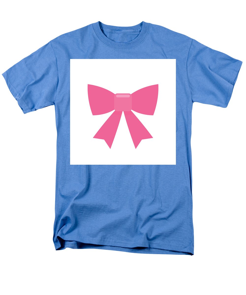 Pink bow simple flat icon - Men's T-Shirt  (Regular Fit)