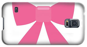 Pink bow simple flat icon - Phone Case