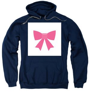 Pink bow simple flat icon - Sweatshirt