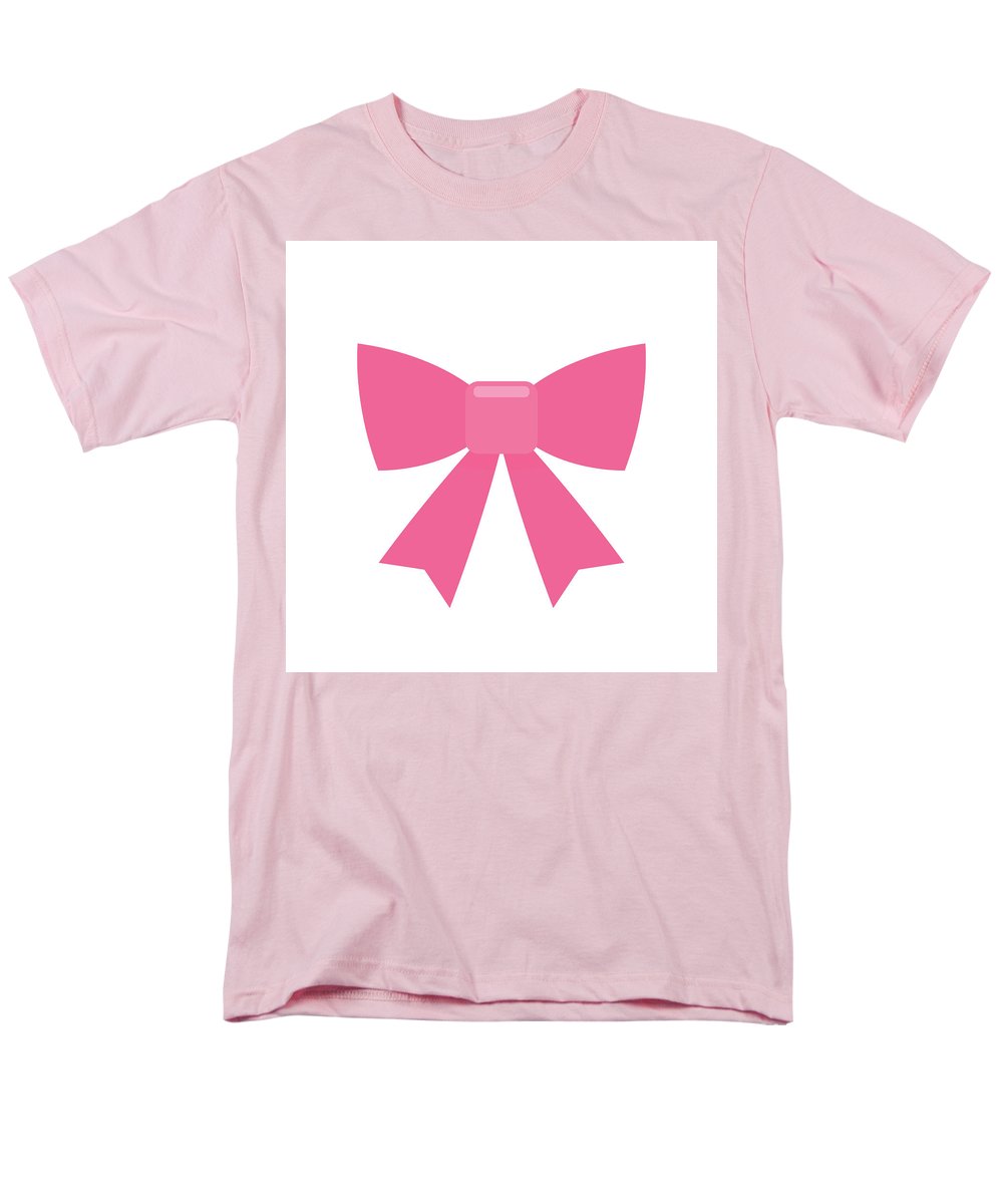 Pink bow simple flat icon - Men's T-Shirt  (Regular Fit)