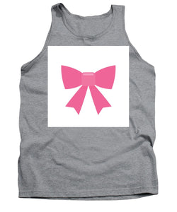 Pink bow simple flat icon - Tank Top
