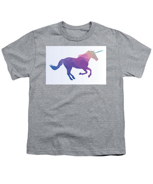 Polygonal Unicorn Horse Silhouette - Youth T-Shirt