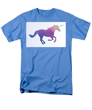 Polygonal Unicorn Horse Silhouette - Men's T-Shirt  (Regular Fit)