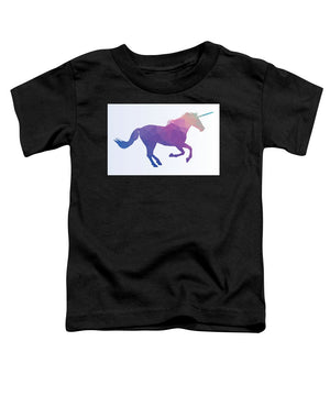 Polygonal Unicorn Horse Silhouette - Toddler T-Shirt