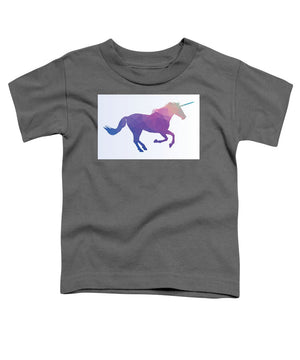 Polygonal Unicorn Horse Silhouette - Toddler T-Shirt