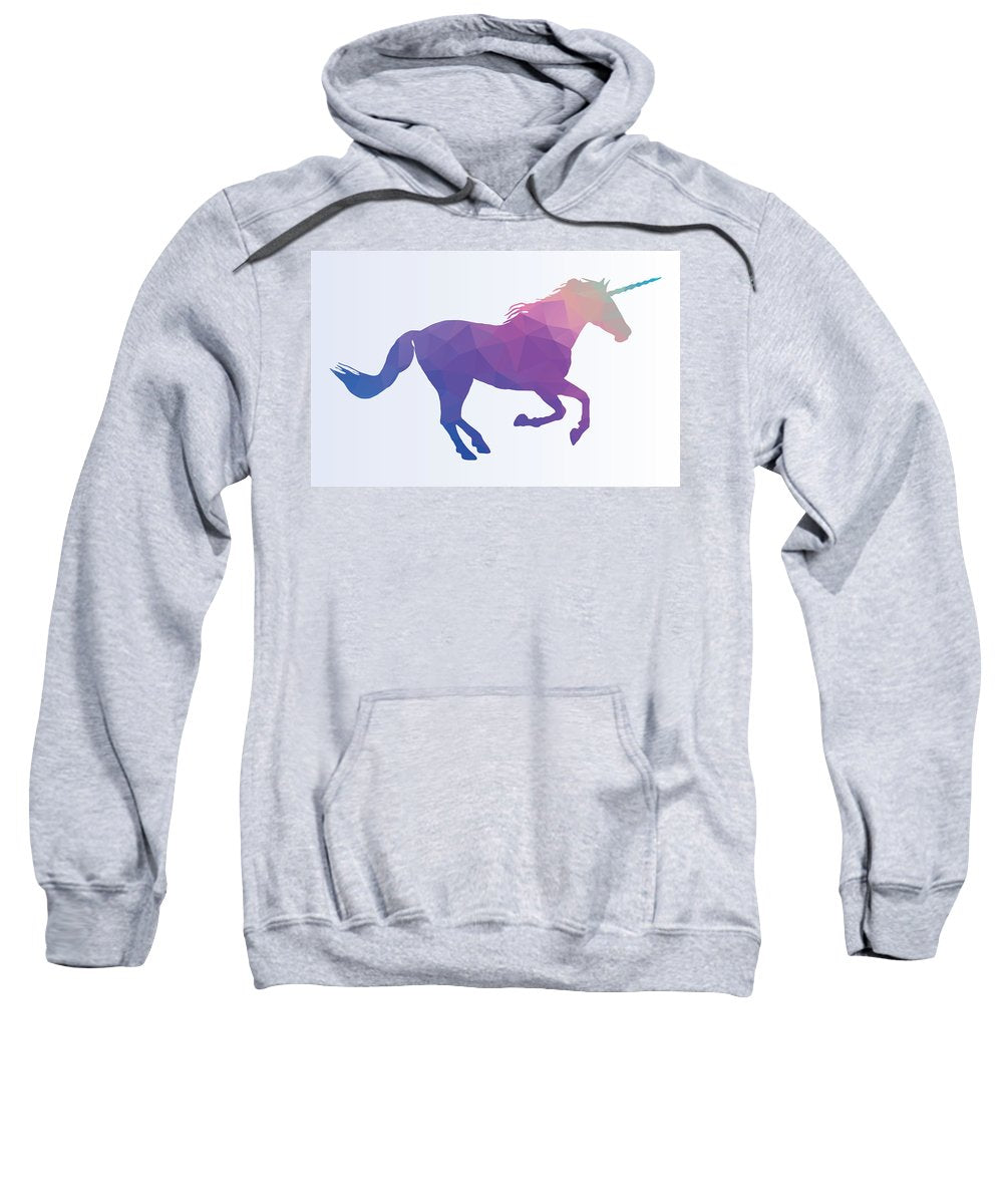 Polygonal Unicorn Horse Silhouette - Sweatshirt
