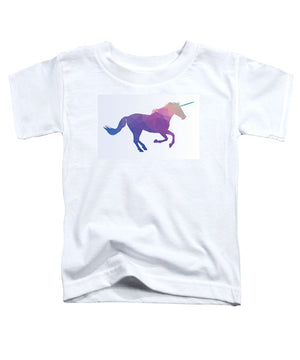 Polygonal Unicorn Horse Silhouette - Toddler T-Shirt