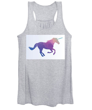 Polygonal Unicorn Horse Silhouette - Women's Tank Top