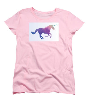 Polygonal Unicorn Horse Silhouette - Women's T-Shirt (Standard Fit)