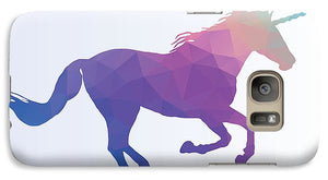 Polygonal Unicorn Horse Silhouette - Phone Case