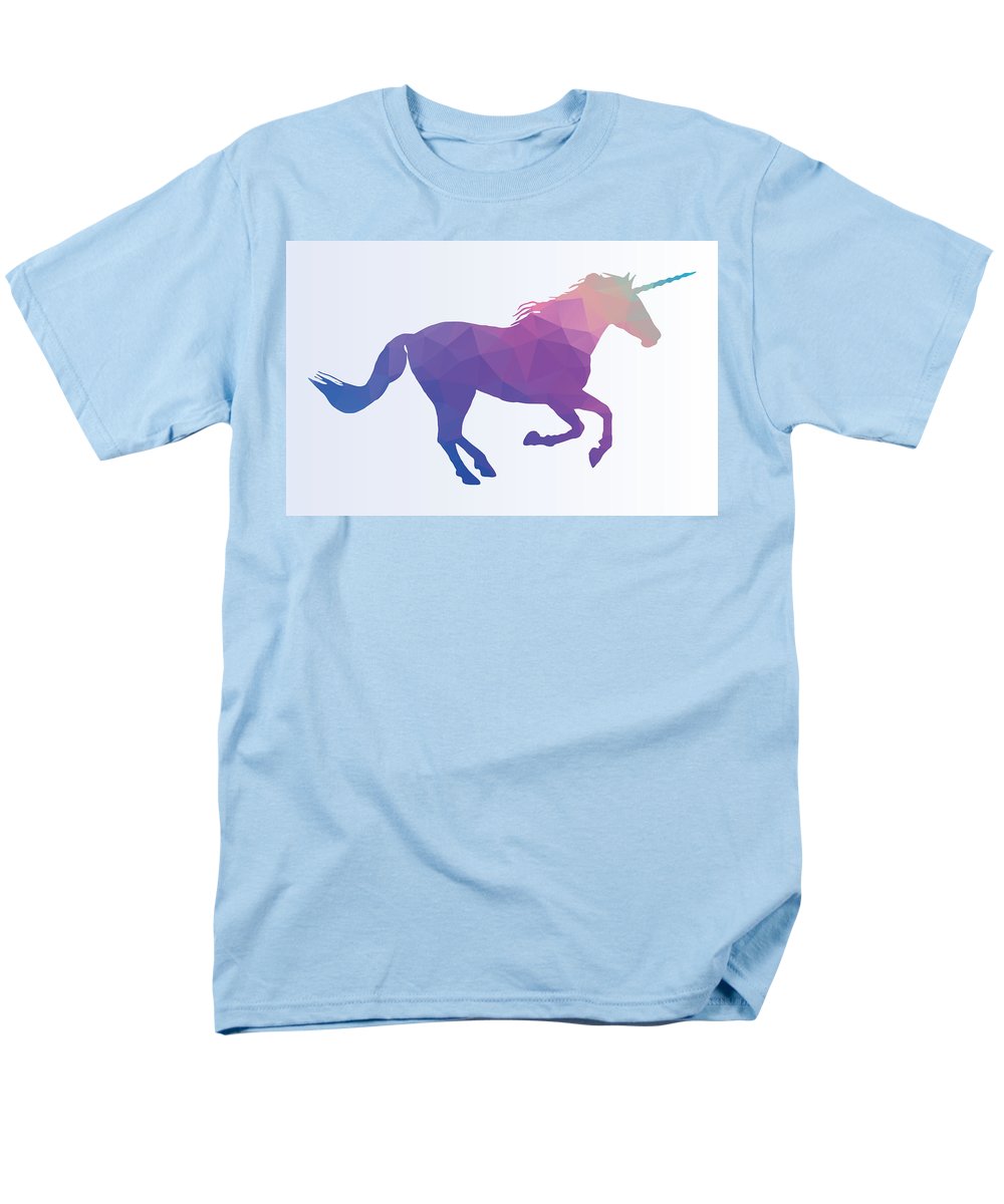 Polygonal Unicorn Horse Silhouette - Men's T-Shirt  (Regular Fit)