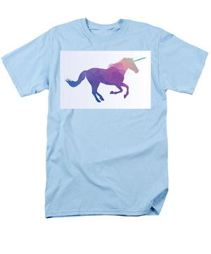 Polygonal Unicorn Horse Silhouette - Men's T-Shirt  (Regular Fit)