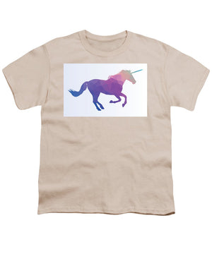 Polygonal Unicorn Horse Silhouette - Youth T-Shirt