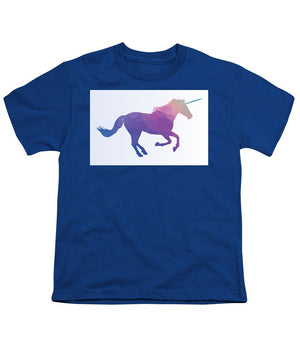 Polygonal Unicorn Horse Silhouette - Youth T-Shirt