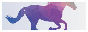 Polygonal Unicorn Horse Silhouette - Yoga Mat