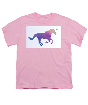 Polygonal Unicorn Horse Silhouette - Youth T-Shirt