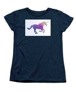 Polygonal Unicorn Horse Silhouette - Women's T-Shirt (Standard Fit)