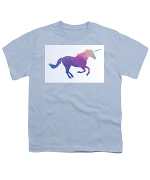 Polygonal Unicorn Horse Silhouette - Youth T-Shirt