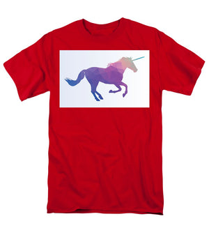 Polygonal Unicorn Horse Silhouette - Men's T-Shirt  (Regular Fit)