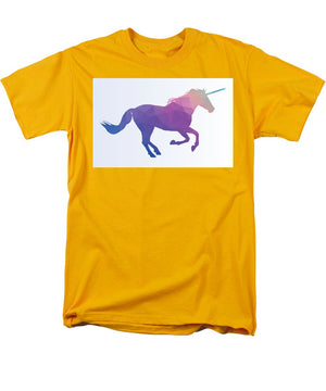 Polygonal Unicorn Horse Silhouette - Men's T-Shirt  (Regular Fit)