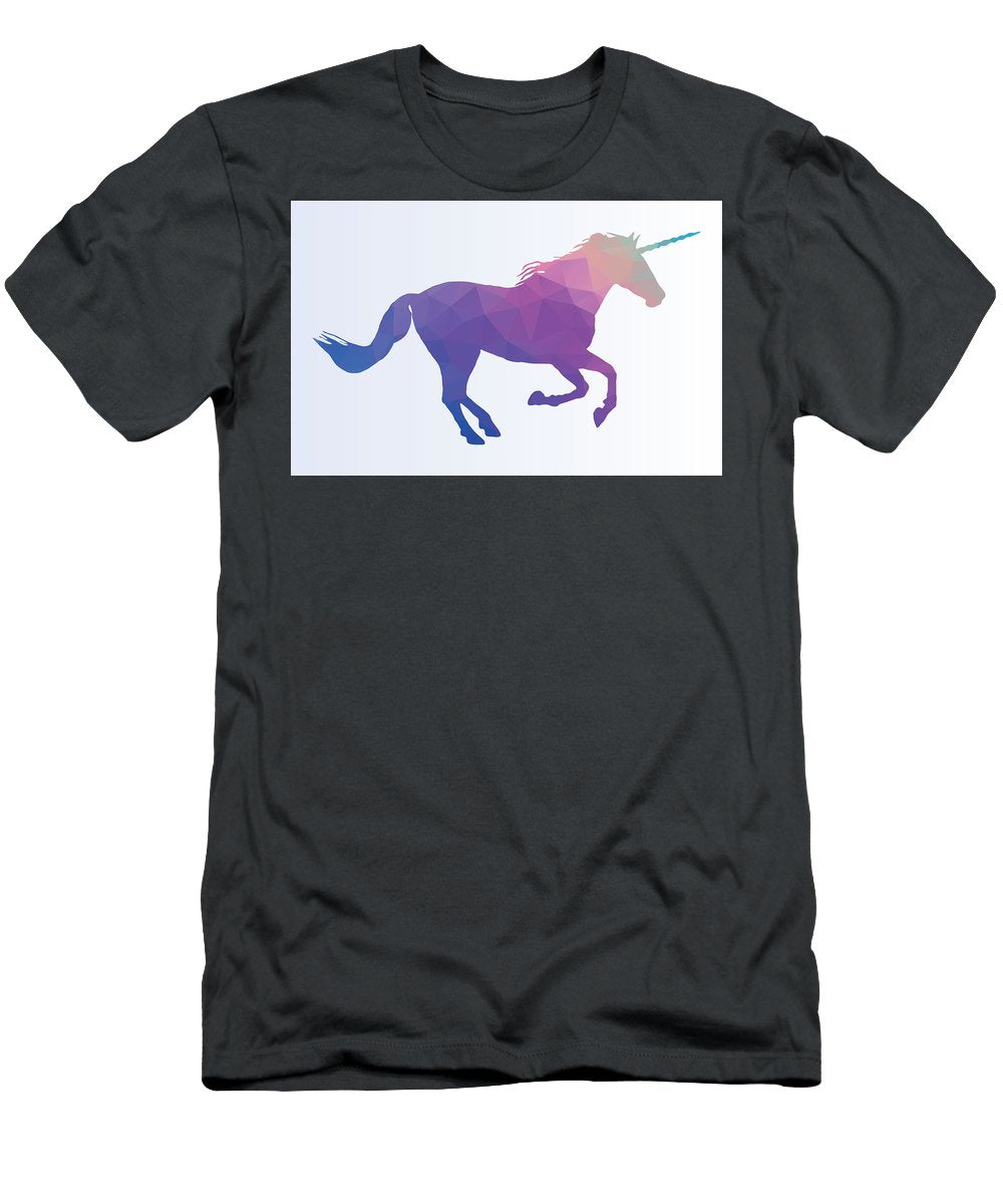 Polygonal Unicorn Horse Silhouette - T-Shirt