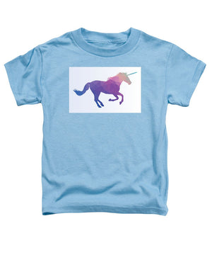 Polygonal Unicorn Horse Silhouette - Toddler T-Shirt