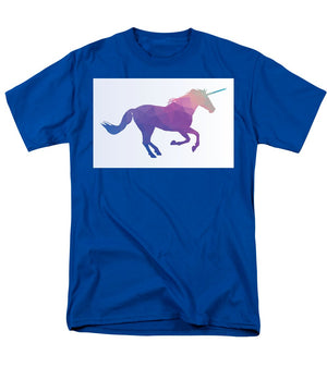 Polygonal Unicorn Horse Silhouette - Men's T-Shirt  (Regular Fit)