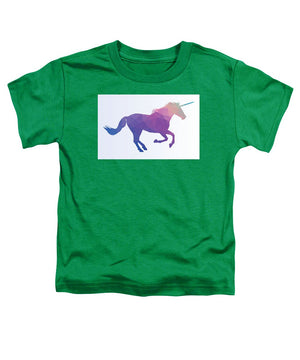 Polygonal Unicorn Horse Silhouette - Toddler T-Shirt